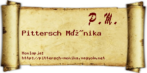 Pittersch Mónika névjegykártya